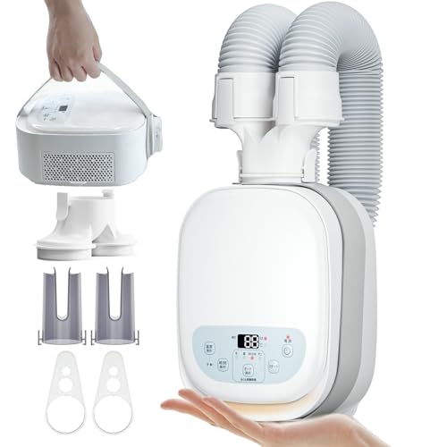 【TV紹介】LNSOO 布団乾燥機 ふとん乾燥機 ダニ対策 温風機能 布団ドライヤー マット不要 小型 ダブルホース コンパクト 靴乾燥 消臭 梅雨対策 除湿 花粉 おしゃれ 除湿